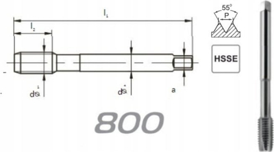 Чок ротационен навојник Fanar TAP G, 3/4\", HSSE DIN-5156B, D2-111101-3135