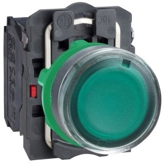 Buton i ndriçuar Schneider Electric Harmony XB5AW3365, 22 mm, IP66 IP67, jeshil