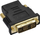 Adapter HDMI në DVI Vivanco 47/21 01, me pina të artë, i zi