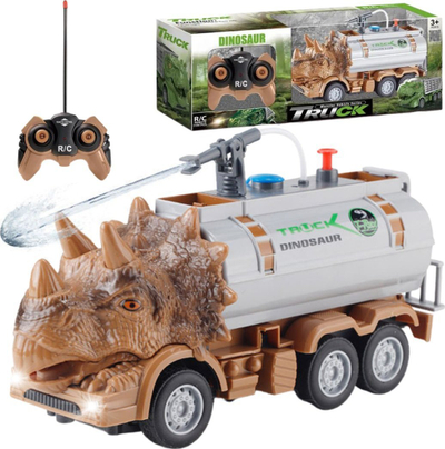 Makina lodër me telekomandë Maksik Dinosaur Truck, rezervuar uji, shumëngjyrëshe