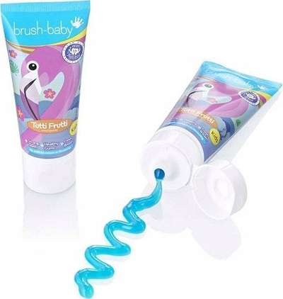Pasta dhëmbësh për fëmijë Brush Baby Tutti Frutti, 50 ml, 36+ muaj