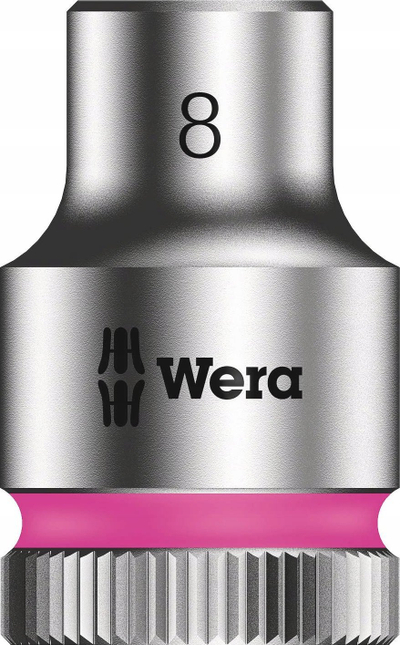 Set kokëza me shinë magnetike Wera Magnetic Socket Rail B 4 Zyklop, 3/8", 9 copë