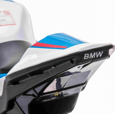 Motocikletë elektrike për kalamaj BMW HP4, 12V, rrota EVA, blu