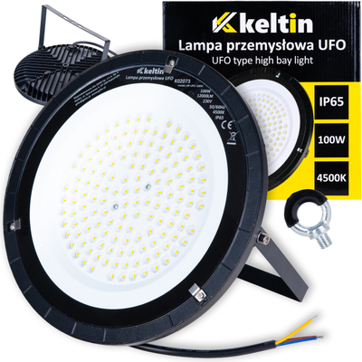 Ndriçues industrial LED Keltin UFO 100W, 4500K, IP65, i zi