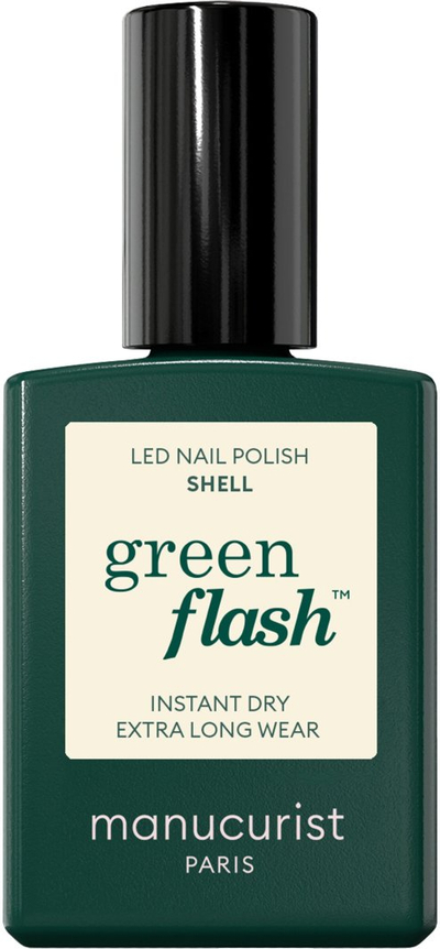 Llak gjeli Manucurist Green Flash Shell, LED, 15ml, ngjyrë Shell