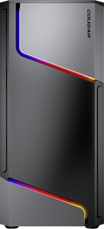 Kasë Cougar Cougar MX360 RGB Midi Towere zezë, Midi Tower