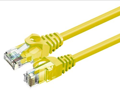 Kabllo rrjeti ZOY, Cat. 6a, UTP, CCA, 0.25m, e verdhë