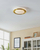 Llampë tavani EGLO LED CARPI, LED 3x3.6W, dritë e ngrohtë, bronz e bardhë
