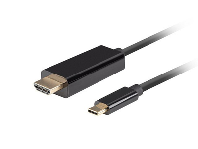 Kabllo Lanberg, USB Type-C / HDMI 2.0, 1 m, e zezë