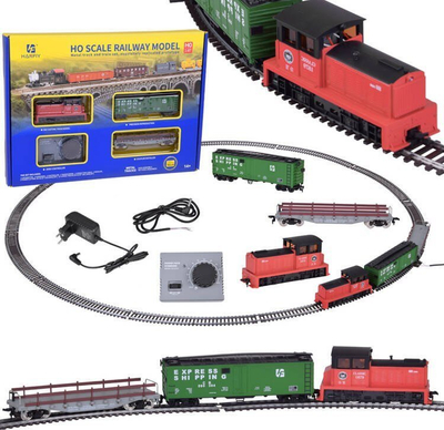 Set tren elektrik RC0652, lokomotivë klasike, shkallë H0 1:87, shumëngjyrësh