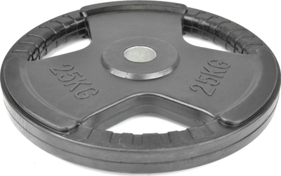 Peshë disku Master, metal, e veshme me gomë, 25 kg