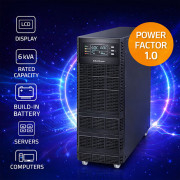UPS Qoltec 6kVA, 6000W, on-line, i zi