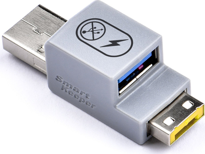Адаптер Smart Keeper Basic USB A Data Blocker, заштита на трансфер, порта USB A, жолта