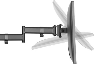 Mbajtëse tavoline për 3 monitorë DELTACO Office, 13"-27", rregullueshme, e zezë mat