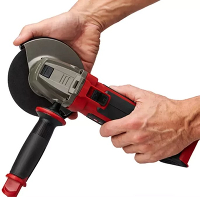 Brushe këndore pa kabllo Einhell TE-AG 18/125-2 Li, 18V, bateri 4.0Ah, e kuqe