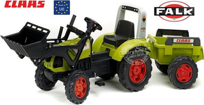 FALK Claas Arion 430 Педален Трактор со Натоварувач и Приколка