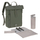 Çantë shpine Lassig Rolltop Backpack, për prindër, e gjelbër olive