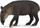 Figurë lodër Collecta Tapir Bairds, tapir i vogël, plastikë, me shumë ngjyra