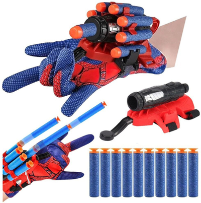 Lodër doreze me hedhës shigjetash Spider, 10 copë, shumëngjyrëshe