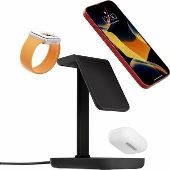 Karikues 3 në 1 Twelve South HiRise 3, MagSafe, wireless, i zi