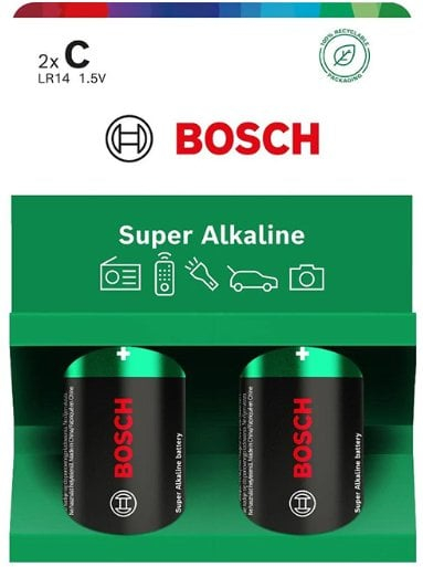 Bateri GP Batteries BOSCH LR14 C, Super Alkaline, paketim 2 copë