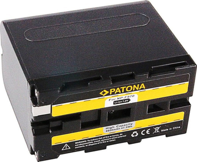 Bateri për kamerë Patona NP-F970, 6600mAh, 7.2V, e zezë