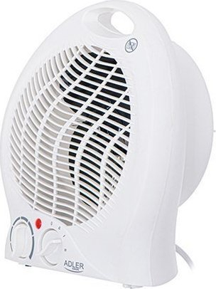 Ngrohës portativ Adler AD 7728, 2 shkallë fuqie, termostat, i bardhë
