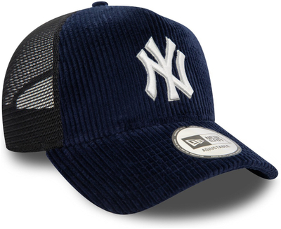 Kapelë New Era New York Yankees MLB 9FORTY E Frame Trucker, korduroy, e kaltër