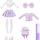 Kukull MGA Rainbow High Junior Fashion - Violet Willow, 22 cm