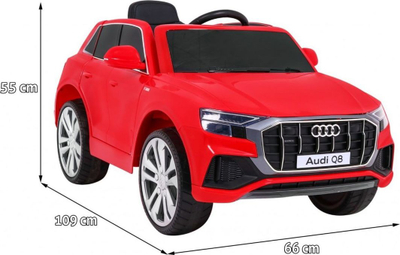 Makine elektrike për fëmijë Audi Q8 LIFT PA.JJ2066.CR, 12V, me telekomandë, e kuqe