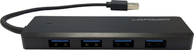 HUB USB LC-Power LC-HUB-U3-4-V2, 4x USB-A, 1x USB-C, i zi