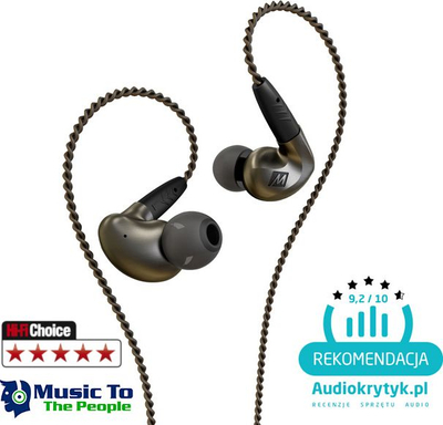 Kufje in-ear MEE audio Pinnacle P1, 10 mm, kabllo që hiqet, gri metal