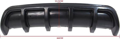 Difuzor universal për parakolp mbrapa MTuning, 66 cm, ABS, i zi me shkëlqim