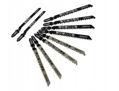 Set tehesh sharrë elektrike GEKO G01221, 10 copë, HCS, për dru