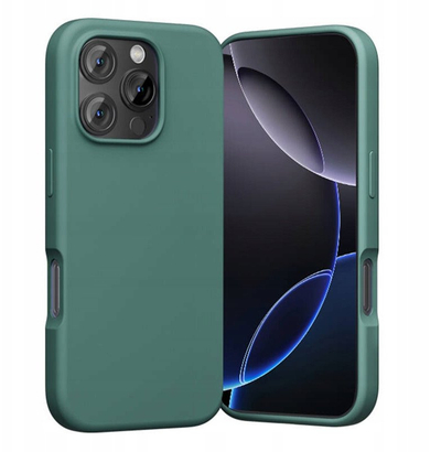 Mbrojtëse telefoni Vention Liquid Silicone për iPhone 16 Pro, MagSafe, jeshile Cypress