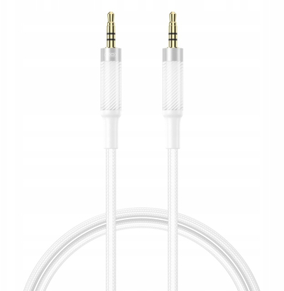 Kabllo audio XO NB-R279C, AUX 3.5mm në 3.5mm, 1m, e bardhë