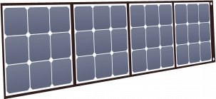 Panel diellor iForway SC200 GSF-200W, 200W, palosës, i zi