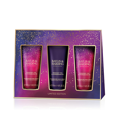 Set Baylis & Harding Fig & Pomegranate kremëra për duar, 3 x 50 ml