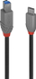 Kabllo USB Lindy Anthra Line, USB C në USB B, 3.2 Gen 1, 2m, e zezë