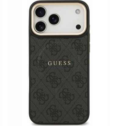 Mbulesë telefoni Guess Hardcase 4G Classic MagSafe për iPhone 17 Pro Max, e zezë