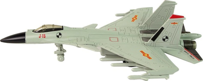 Avion lodër luftarak Leantoys J-15, me mekanizëm me fërkim, shkallë 1:72, gri
