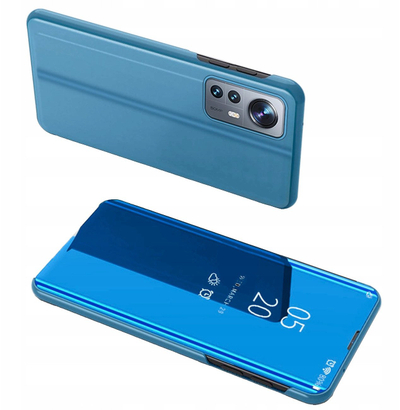 Mbulesë telefoni Hurtel Clear View për Xiaomi 12 Lite, flip cover, blu