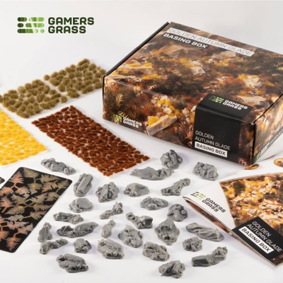Set bazimi Gamers Grass Golden Autumn Glade, për minifigura dhe diorama, temë vjeshte, shumëngjyrësh