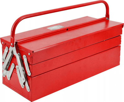 Kuti veglash AWTools Tool Box, metalike, me 5 ndarje, e kuqe