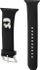 Rrip ore inteligente Karl Lagerfeld Karl Head NFT për Apple Watch 42/44, silikon, i zi