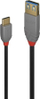 Kabllo Lindy USB-A - USB-C 36910, 0.5 m, e zezë