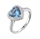 Unazë për femra Brosway Fancy Cloud Light Blue FCL128, e argjendtë/ e kaltër