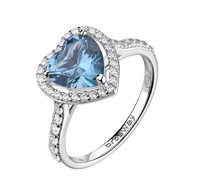 Unazë për femra Brosway Fancy Cloud Light Blue FCL128, e argjendtë/ e kaltër