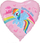 Balonë folje Flexmetal My Little Pony Rainbow Dash, zemër, 46 cm, rozë