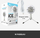 Mikrofon Snowball Blue	iCE USB 988-000181), i bardhë